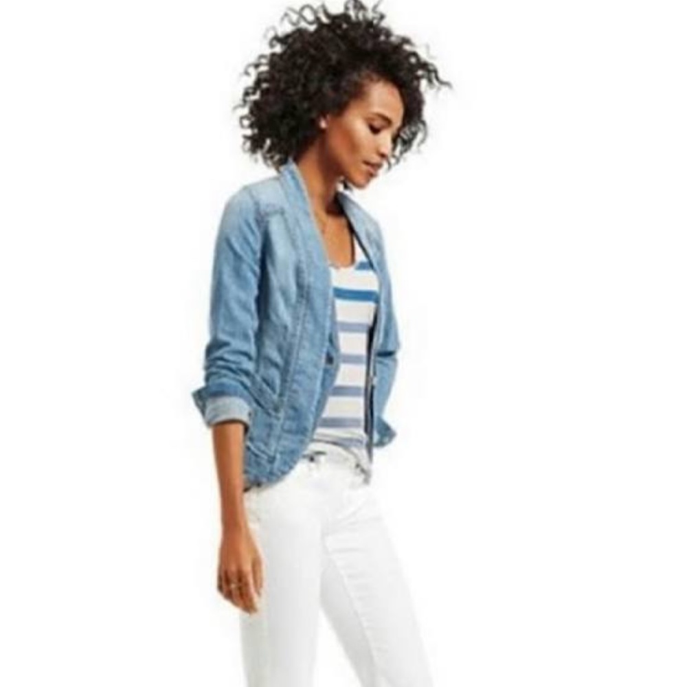 Carol Anderson by Invitation Denim Blazer Jacket S